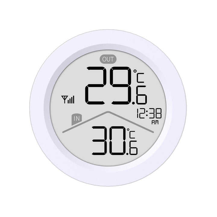 GreenBlue draadloze weerstation, temperatuur IN/OUT, klok, keuze uit °C / °F, bereik tot 60 m, GB162