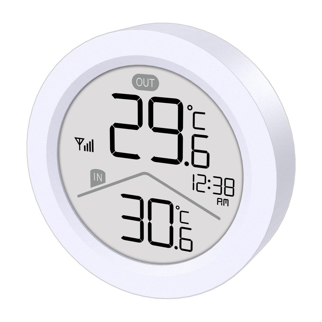 GreenBlue draadloze weerstation, temperatuur IN/OUT, klok, keuze uit °C / °F, bereik tot 60 m, GB162