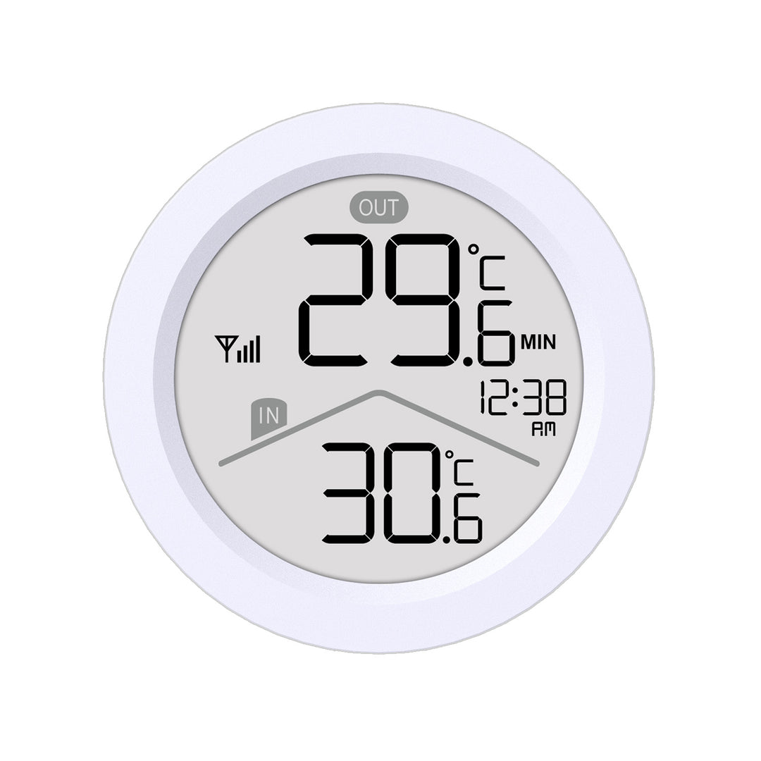 GreenBlue draadloze weerstation, temperatuur IN/OUT, klok, keuze uit °C / °F, bereik tot 60 m, GB162