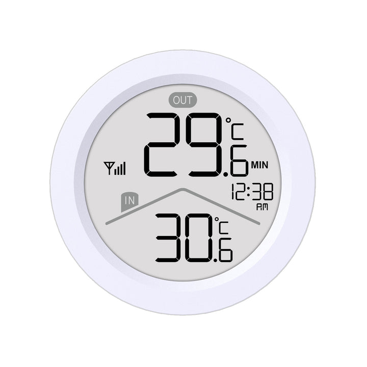 GreenBlue draadloze weerstation, temperatuur IN/OUT, klok, keuze uit °C / °F, bereik tot 60 m, GB162