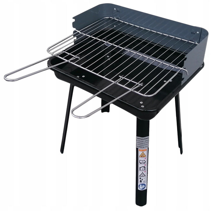 Master Grill & Party houtskoolgrill, rechthoekig, opvouwbaar, draagbaar, MG936