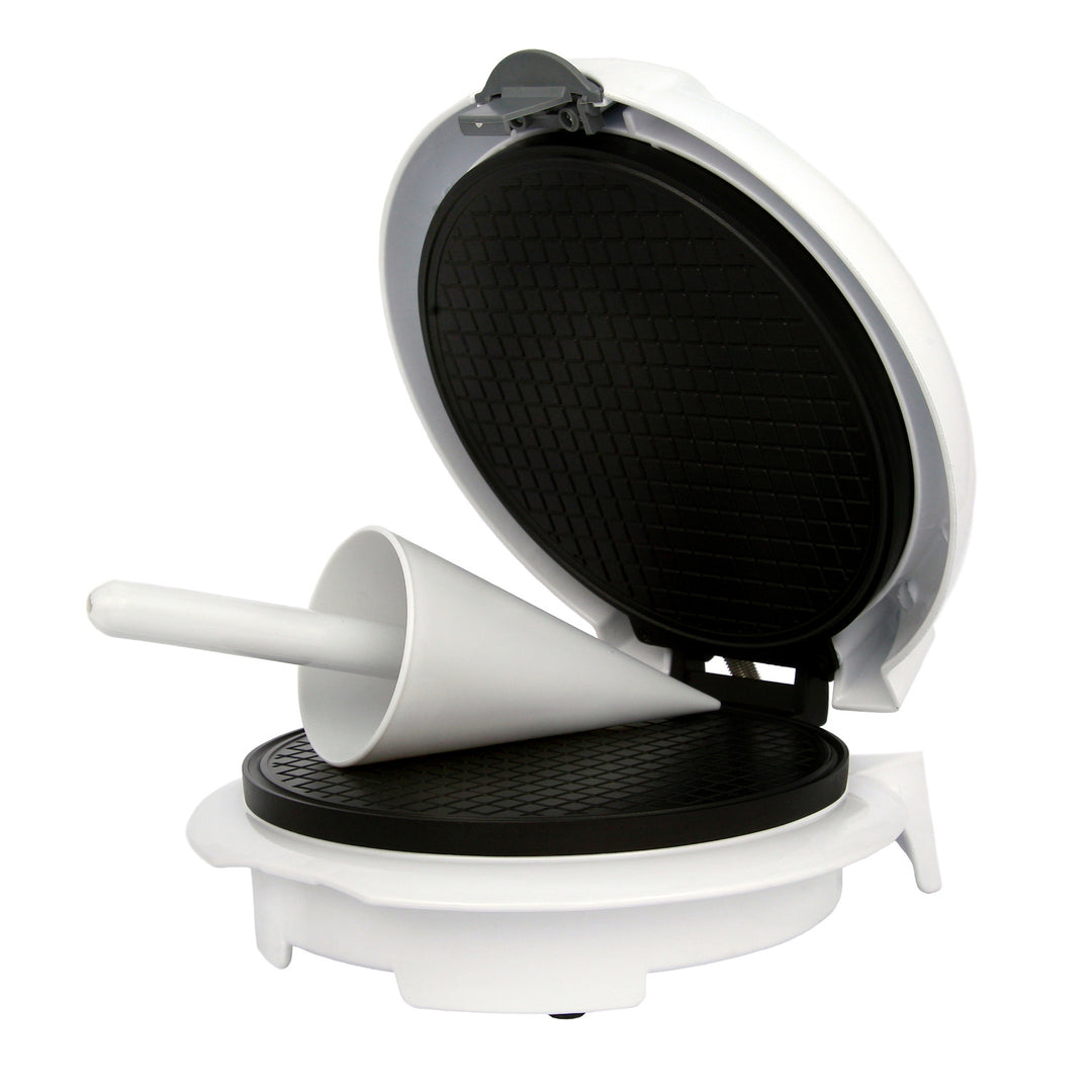 Adler wafelijzer, traploos instelbare temperatuur, 1500W, wit, AD 3038