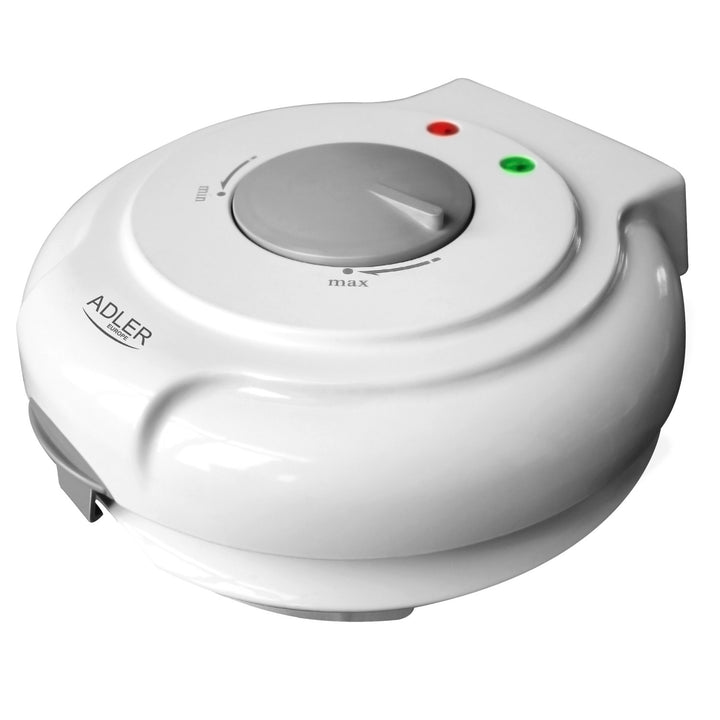 Adler wafelijzer, traploos instelbare temperatuur, 1500W, wit, AD 3038