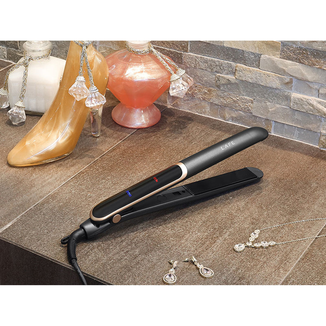 LAFE stijltang met temperatuurregeling, 35 W, keramische coating, Sleek & Shine stijltang