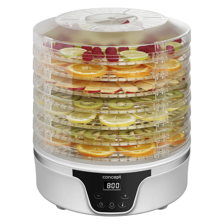Paddenstoelen-, fruit- en kruidendroger Concept, 380 W, 7 zeven, digitale regeling, SO2090