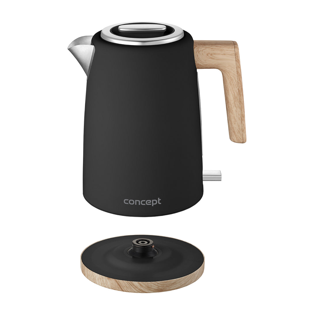 Concept ELWOOD waterkoker, roestvrij staal, 1.7L, waterniveau-indicator, RK3316