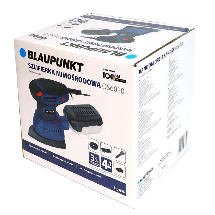 Blaupunkt slijpmachine, 300 W, verwisselbare slijpvoeten, oscillerende diameter 1,8 mm, OS6010