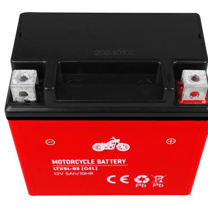 Lamex - Gel Acu - Gelbatterij - gel-motorfietsaccu - 12V, 5Ah, LTX5L-BS