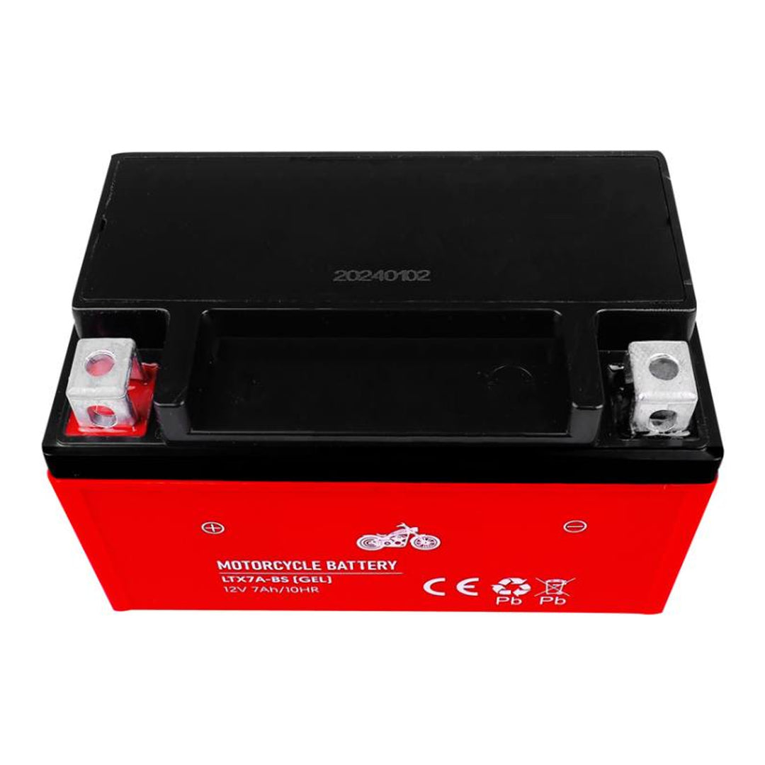 Lamex - Gel Acu - Gelbatterij - gel-motorfietsaccu - 12V, 7Ah, LTX7A-BS - 149 x 85 x 93 mm (+/-2 mm)