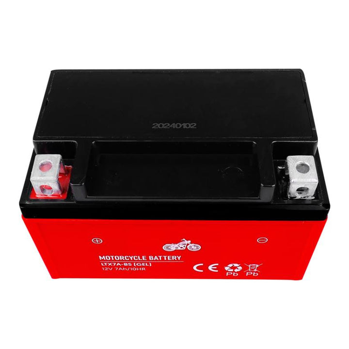 Lamex - Gel Acu - Gelbatterij - gel-motorfietsaccu - 12V, 7Ah, LTX7A-BS - 149 x 85 x 93 mm (+/-2 mm)