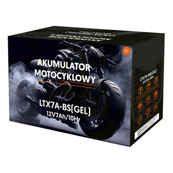 Lamex - Gel Acu - Gelbatterij - gel-motorfietsaccu - 12V, 7Ah, LTX7A-BS - 149 x 85 x 93 mm (+/-2 mm)