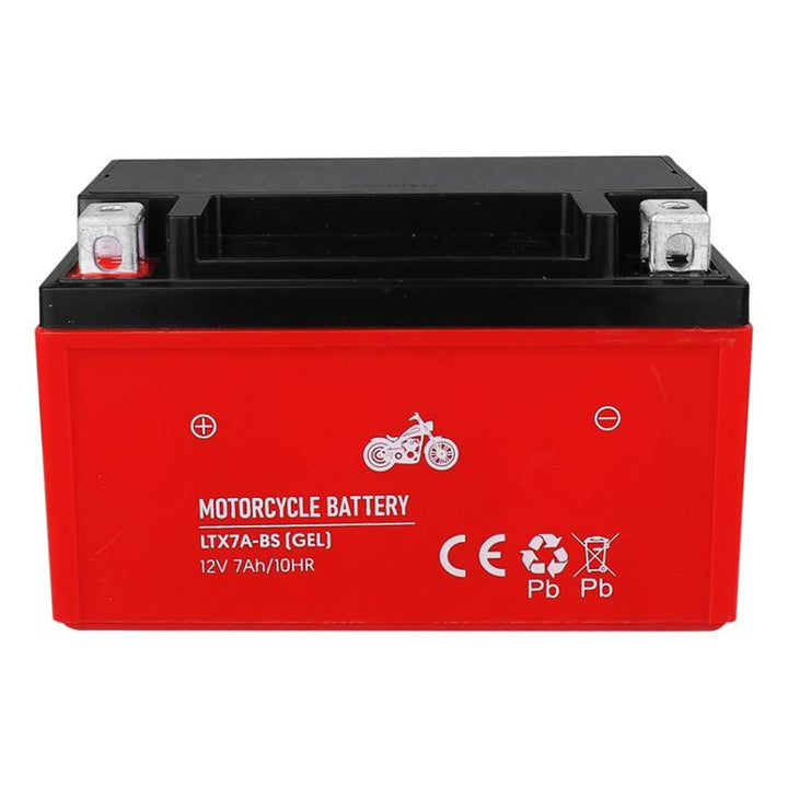 Lamex - Gel Acu - Gelbatterij - gel-motorfietsaccu - 12V, 7Ah, LTX7A-BS - 149 x 85 x 93 mm (+/-2 mm)
