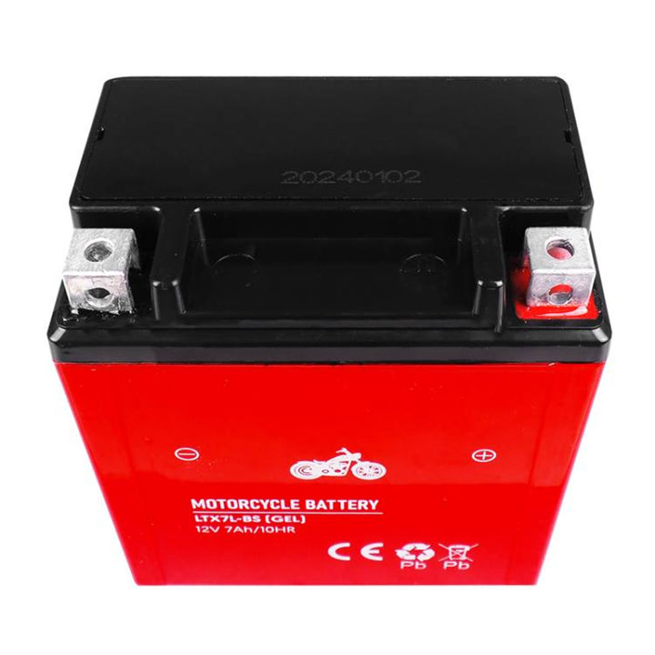Gelbatterij Lamex, Motorfiets, 12V, 7Ah, LTX7L-BS