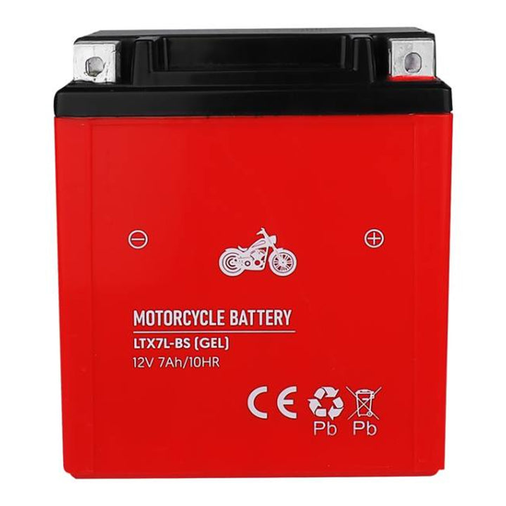 Gelbatterij Lamex, Motorfiets, 12V, 7Ah, LTX7L-BS