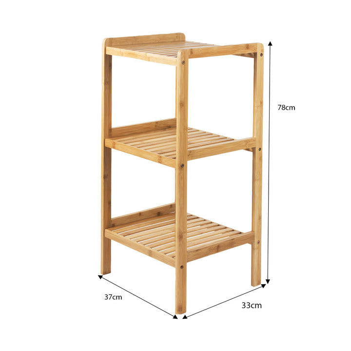 GreenBlue bamboe badkamermeubel, 370x330x780mm, 3 planken, GB321, 2 stuks