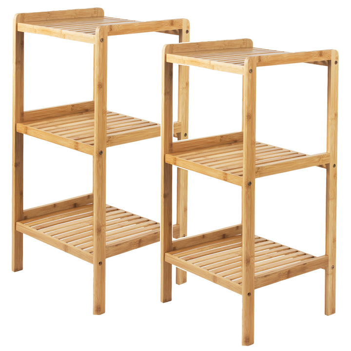 GreenBlue bamboe badkamermeubel, 370x330x780mm, 3 planken, GB321, 2 stuks