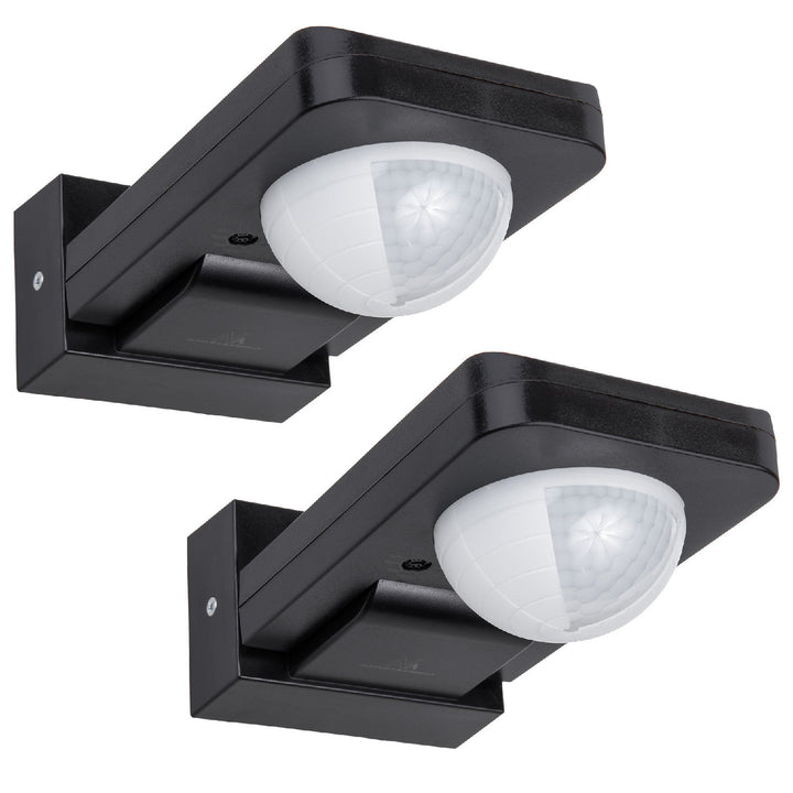 Maclean PIR bewegingsmelder, infrarood, IP65, max 2000W, zwart, MCE243 B, 2 stuks