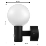 Maclean bewegingssensor LED lamp, PIR bewegingssensor, zwart, 15W, IP65, 1600lm, neutraal wit (4000K) MCE515 B, 2 stuks