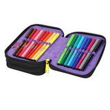 Schoolrugzak 19 L Coolpack Jerry DISNEY STITCH zwart + CoolPack potloodetui met drie vakken en accessoires JUMPER 3 STITCH