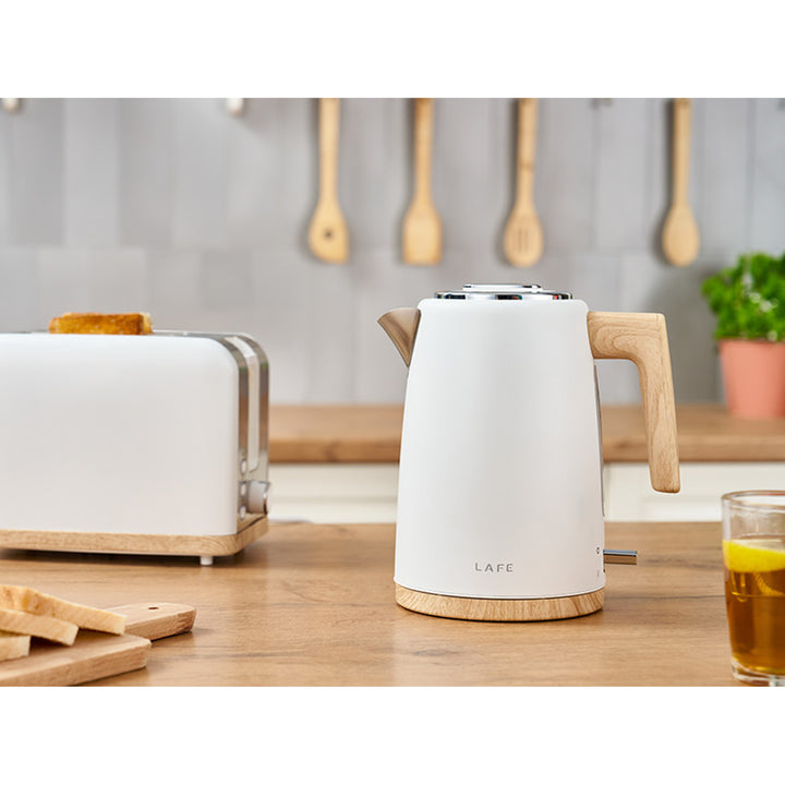 Lafe waterkoker, 2200W, inhoud 1.7l, wit, Scandi