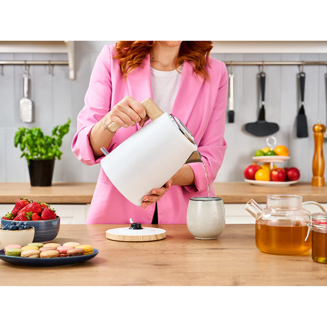 Lafe waterkoker, 2200W, inhoud 1.7l, wit, Scandi