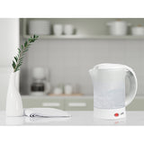 Lafe waterkoker, toerist, 600W, inhoud 0,6l, 2 kopjes, 2 lepels, wit, Scandi