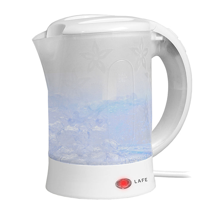 Lafe waterkoker, toerist, 600W, inhoud 0,6l, 2 kopjes, 2 lepels, wit, Scandi