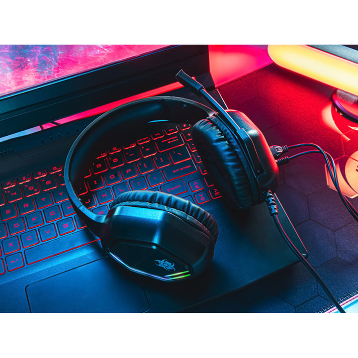 Tracer gaming-hoofdtelefoon, RGB-achtergrondverlichting, inklapbare microfoon, Gamezone GZ X3