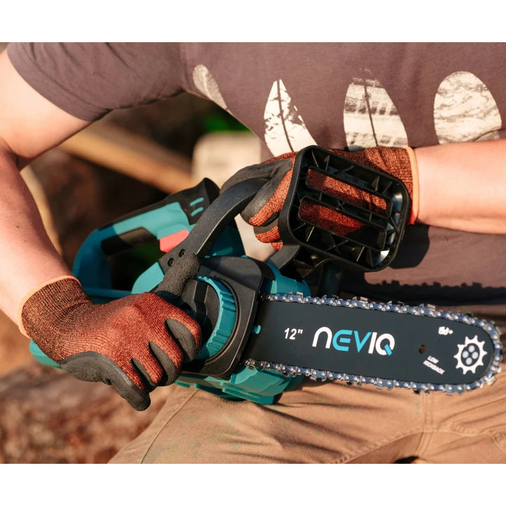 NEVIQ accu-kettingzaag, 12'' zaagblad, 1000W, borstelloze motor, L12302