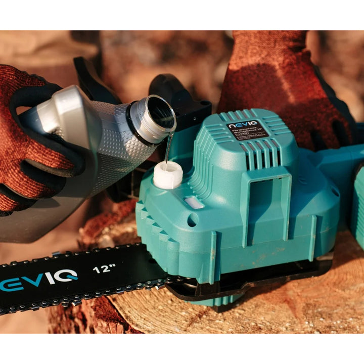 NEVIQ accu-kettingzaag, 12'' zaagblad, 1000W, borstelloze motor, L12302