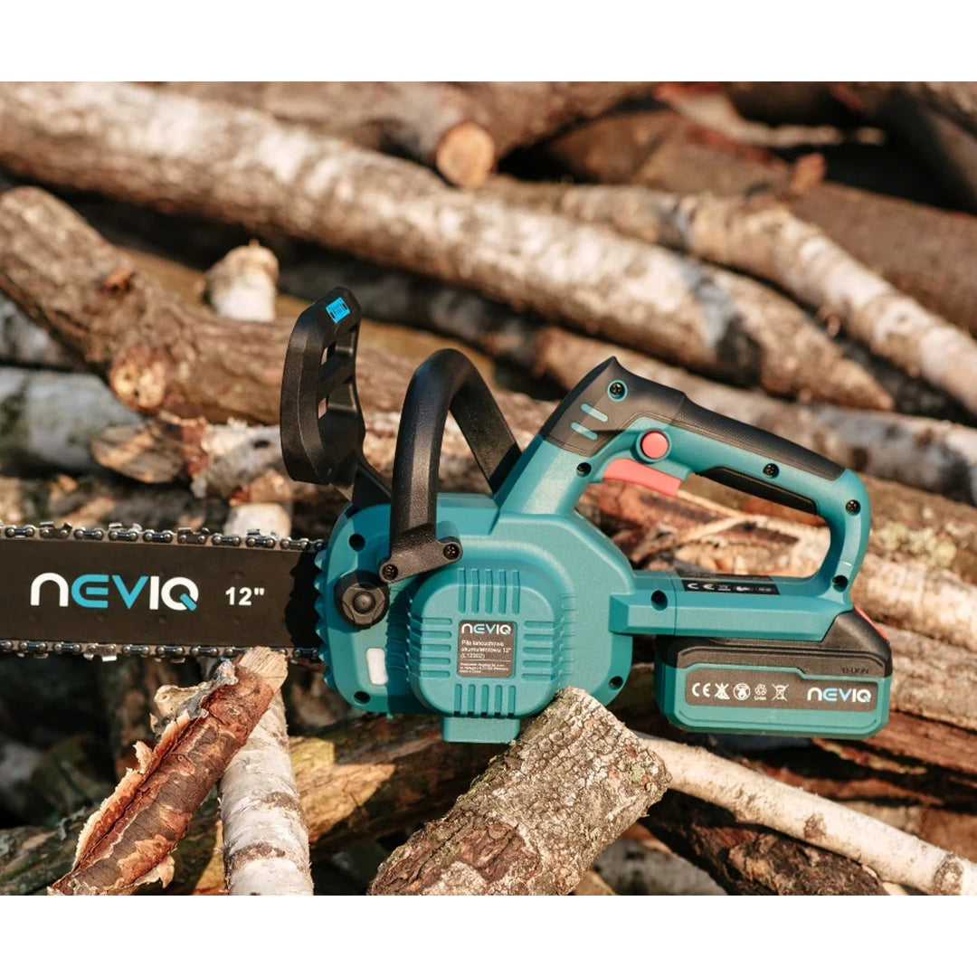 NEVIQ accu-kettingzaag, 12'' zaagblad, 1000W, borstelloze motor, L12302