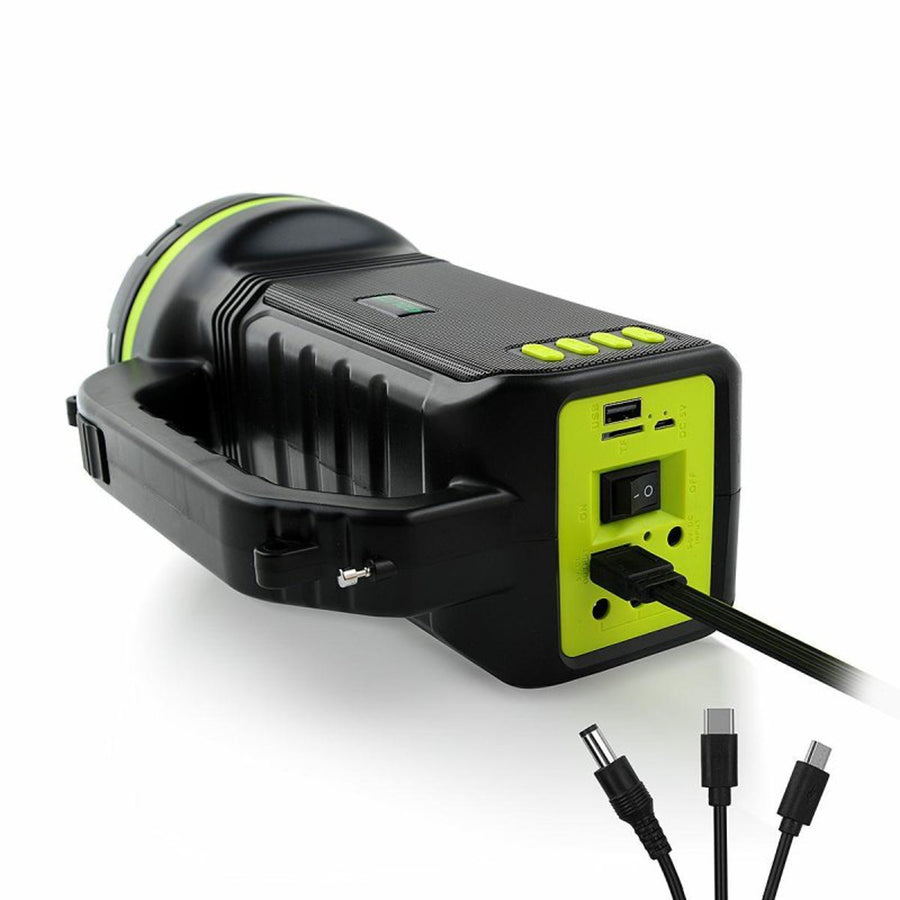 Verna multifunctionele zonnezaklamp, 6in1, powerbank, zonnepaneel, lamp, LED-verlichting, speaker+radio, Tur000008