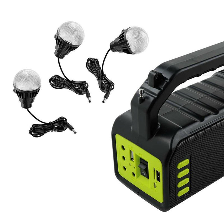 Verna multifunctionele zonnezaklamp, 6in1, powerbank, zonnepaneel, lamp, LED-verlichting, speaker+radio, Tur000008