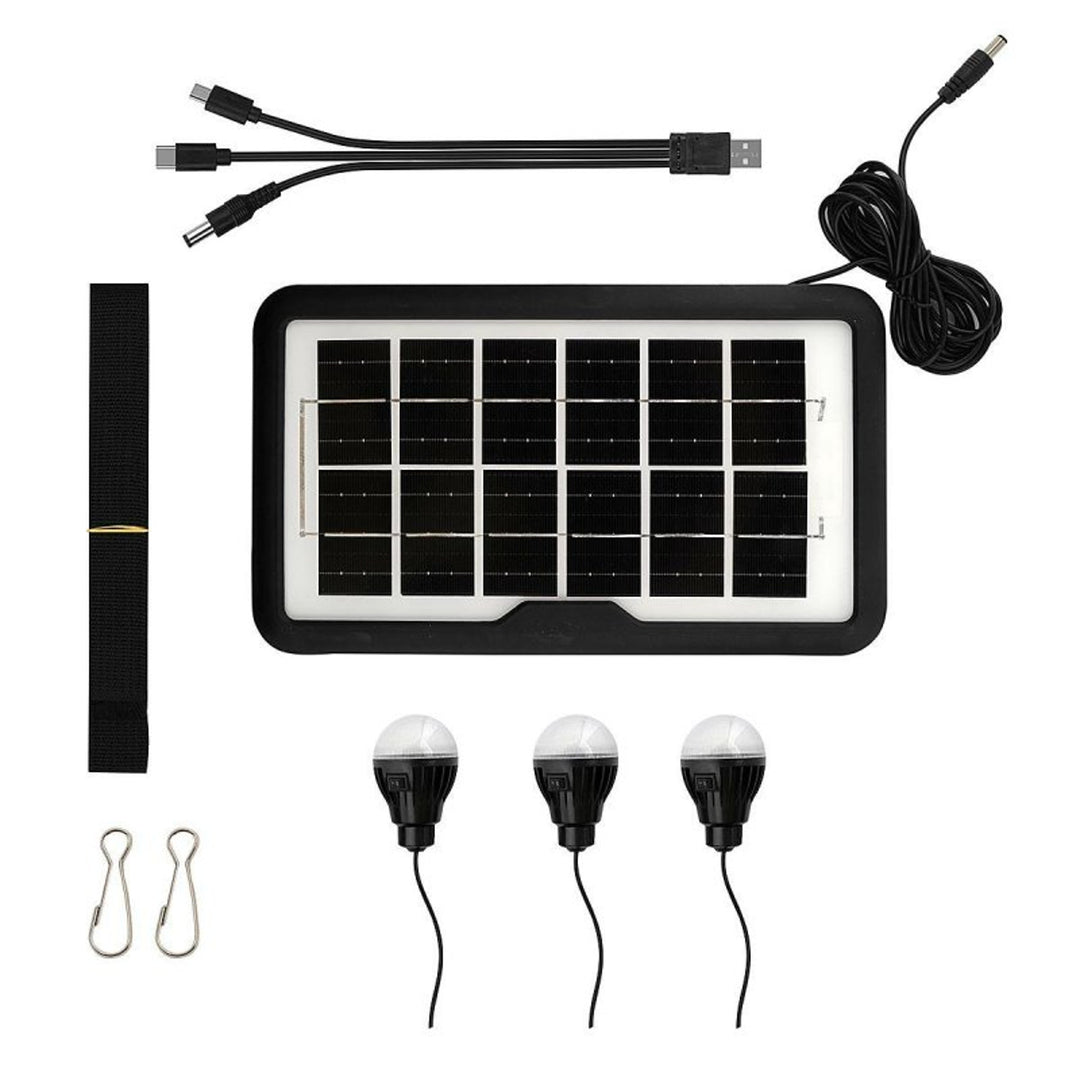 Verna multifunctionele zonnezaklamp, 6in1, powerbank, zonnepaneel, lamp, LED-verlichting, speaker+radio, Tur000008