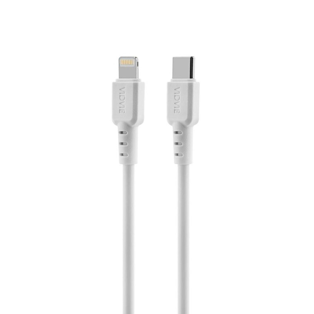 VIDVIE-netlader, 3A, 65W, 2x USB-C, 1x USB, USB-C/Iphone-kabel, PLE262
