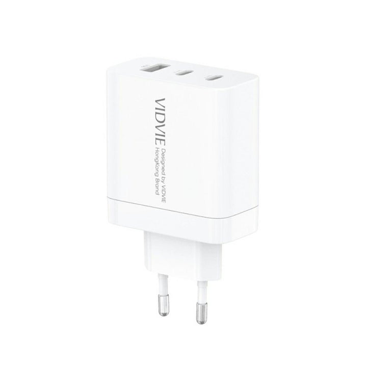 VIDVIE-netlader, 3A, 65W, 2x USB-C, 1x USB, USB-C/USB-C-kabel, PLE262