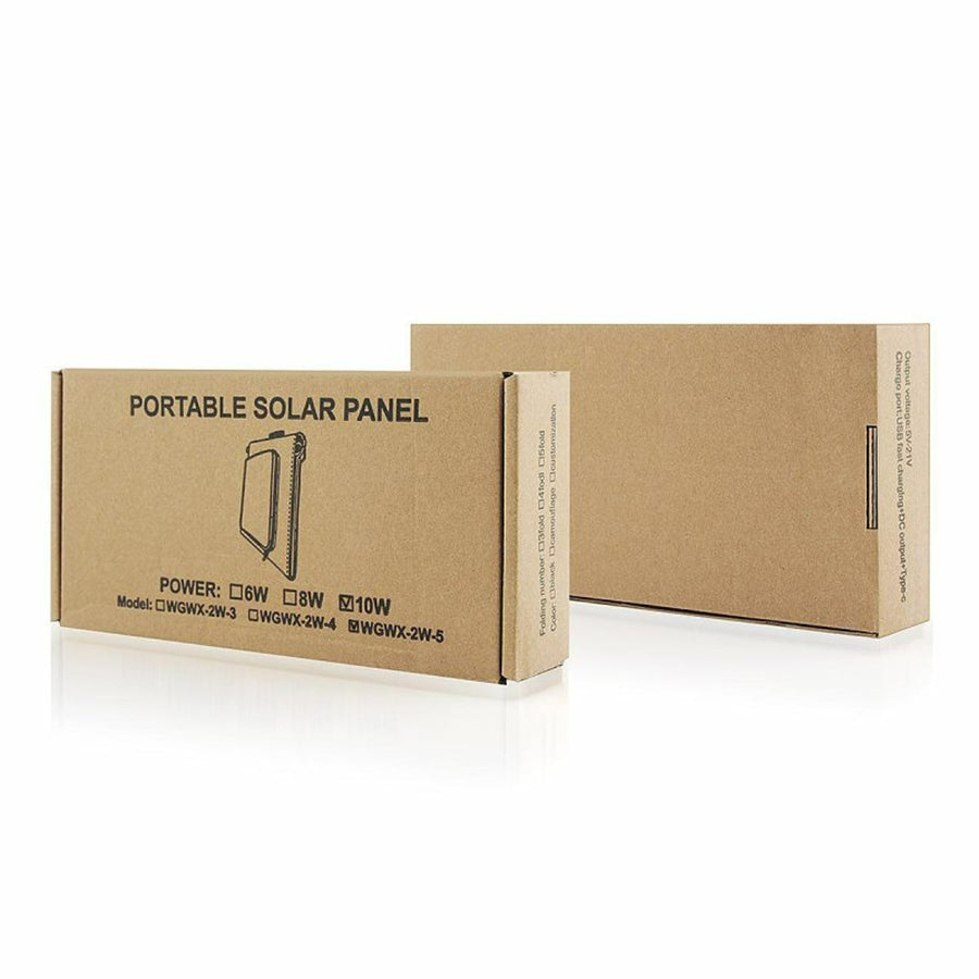Zonnepaneel, oplader, 10W, 1 USB-poort, zwart en oranje, A02