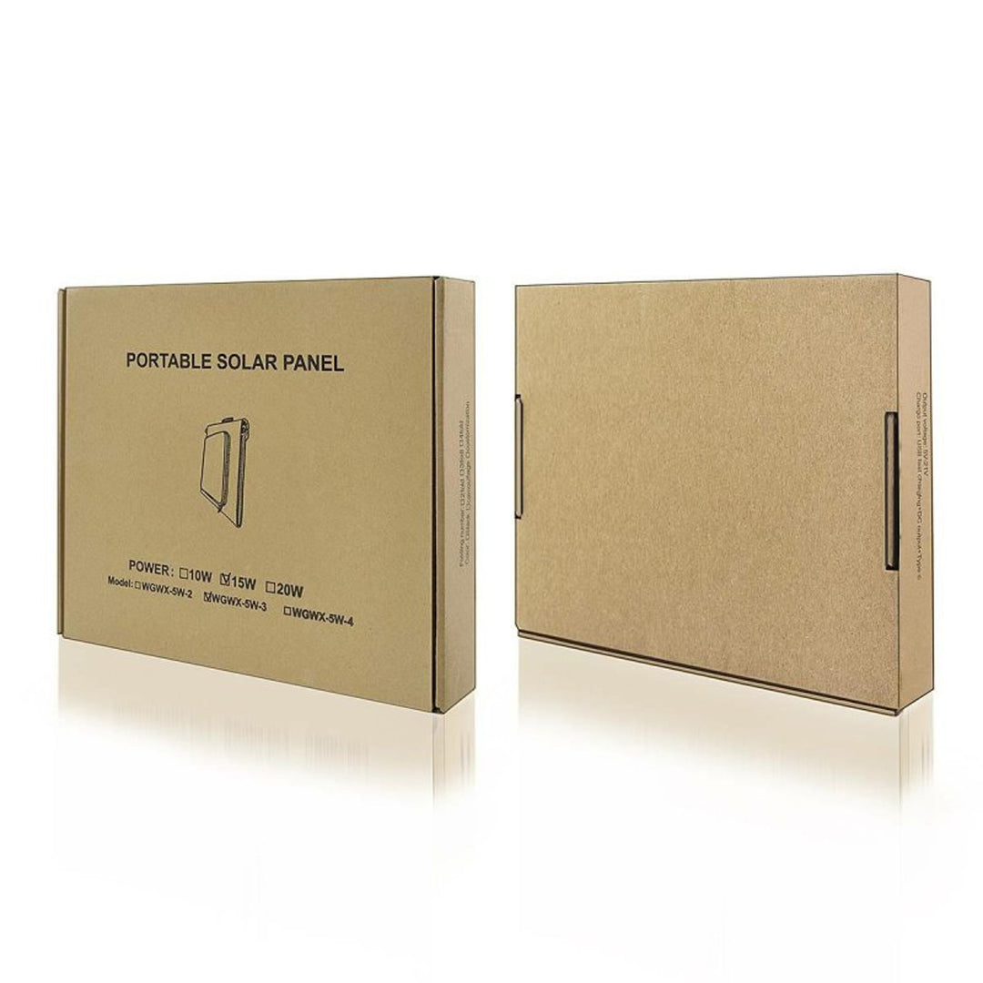 Zonnepaneel, oplader, 15W, 1 USB-poort, zwart en oranje, A04