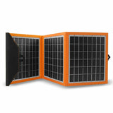 Zonnepaneel, oplader, 15W, 1 USB-poort, zwart en oranje, A04