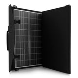 Zonnepaneel, oplader, 60W, 2 USB-poorten, zwart en oranje, A06