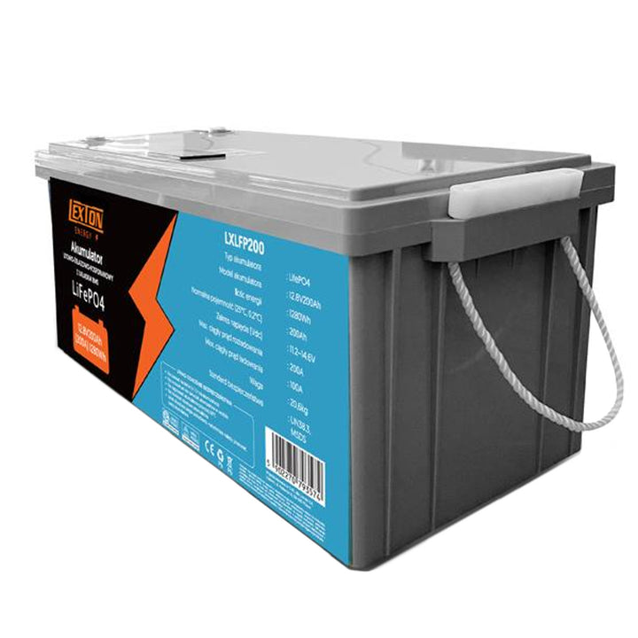 LiFePo4 Lexton lithium-ijzer-fosfaataccu, met BMS, 12,8V, 200Ah, LXLFP200