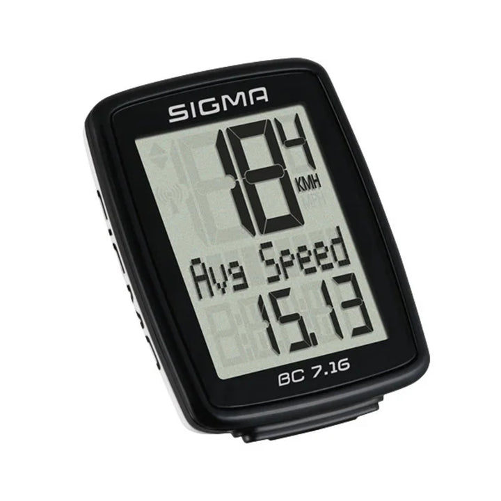 Sigma cyclusteller, bedraad, start/stop, display met drie rijen, BC 7.16