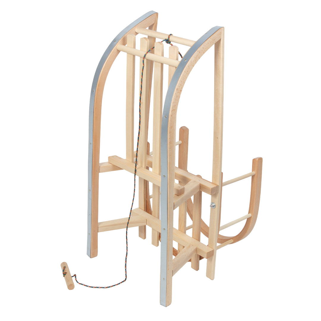 GreenBlue houten slee, rugleuning, zitting, koord, tot 100 kg, GB159