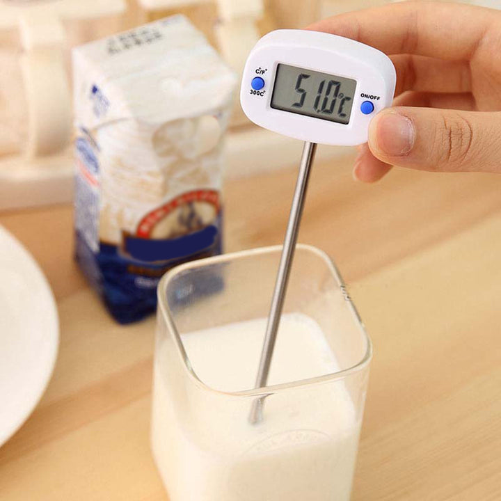 Voedselingsthermometer/sonde, groenblauw, sondelengte 15 cm, temperatuurbereik -50°C tot +300°C, nauwkeurigheid 0,1°C, GB382, 3 stuks