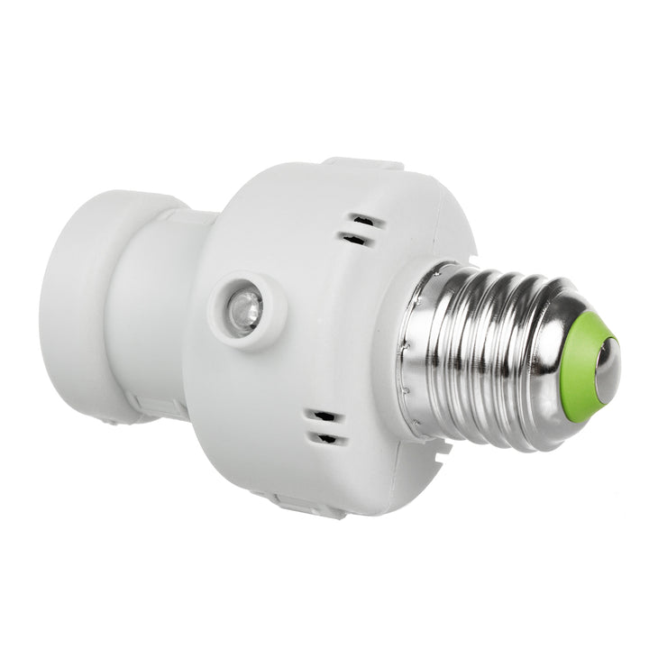 Maclean fitting, E27, max. 100W, met schemersensor, timer, wit, MCE21W, 4 stuks