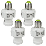 Maclean fitting, E27, max. 100W, met schemersensor, timer, wit, MCE21W, 4 stuks