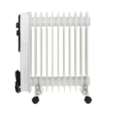 Adler oliekachel, 11 vinnen, vermogen 2500W, 3 verwarmingsniveaus, wit, AD 7817