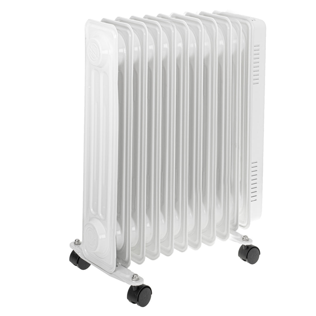 Adler oliekachel, 11 vinnen, vermogen 2500W, 3 verwarmingsniveaus, wit, AD 7817