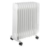 Adler oliekachel, 11 vinnen, vermogen 2500W, 3 verwarmingsniveaus, wit, AD 7817