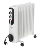 Adler oliekachel, 11 vinnen, vermogen 2500W, 3 verwarmingsniveaus, wit, AD 7817